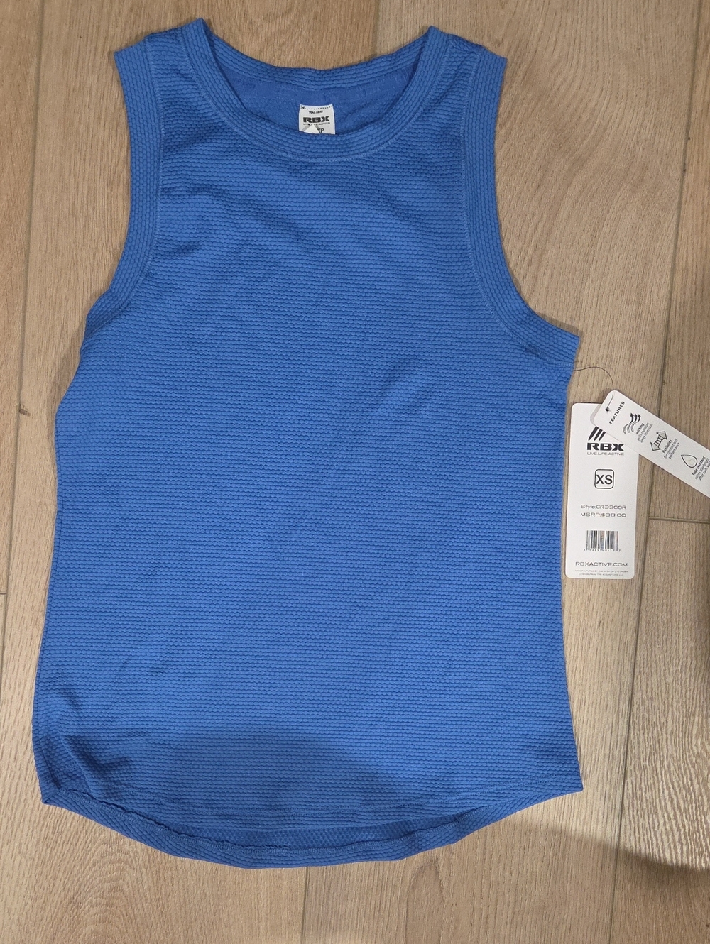 RBX Women's Royal Blue Performance Tank Top NWT